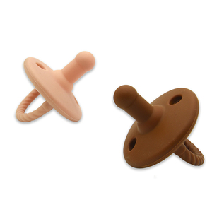 Sucette en silicone souple sans couture pour bébé, durable, avec trou de ventilation, outil apaisant, jouet doux, accessoire de soin pour nourrisson - Product Image 2