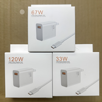 Chargeur Turbo PD 120W Bleu Standard avec QC3.0 et Design Écologique pour Téléphones K40/K50/K60 et Écouteurs