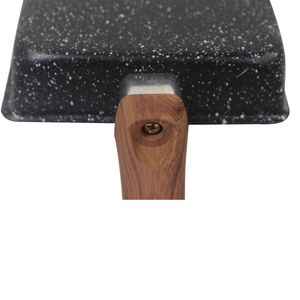 Poêle à frire antiadhésive japonaise Tamagoyaki (omelette) de 15cm à base de chaleur uniforme de bonne qualité avec couvercle - Product Image 5
