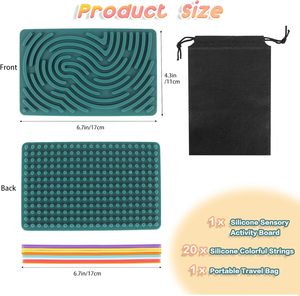 Tablero de Actividades Sensoriales de Silicona en Oferta para Niños y Adultos - Juguete Antiestrés con Logotipo Personalizado 3+ para Viajes - Product Image 4