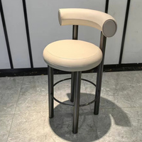 Chaises de bar modernes de luxe pour restaurant, salle à manger, îlot de cuisine, club – Tabourets de comptoir hauts