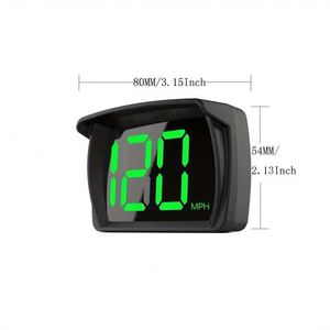 X-070801 Display LED <span class=keywords><strong>Head</strong></span>-Up con Visualizzazione Velocità Beidou PGS KM/MPH per Auto, Versione Esclusiva Transfrontaliera - Product Image 2