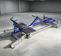 Máquina de remo con barra en T de acero galvanizado Q235 para ejercicio corporal, equipo comercial de musculación de fábrica ROSEN Source