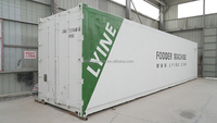 Ferme en conteneurs, usine de plantes, agriculture verticale hydroponique, serres, système de contrôle intelligent, fourrage, laitue