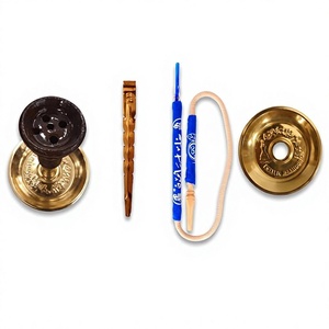 Chicha compacte authentique Khalil Maamoon 64 cm - Ensemble de chicha égyptienne lourde de 3,95 kg avec un corps de 1,6 kg - Product Image 4