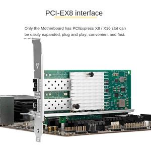 X520-DA1 82599EN 10Gbps 듀얼 포트 유선 광섬유 네트워크 카드 <span class=keywords><strong>USB</strong></span> 외부 서버 재고 - Product Image 2