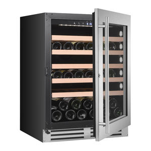 Enfriador <span class=keywords><strong>de</strong></span> vino Enfriador 46 botellas Refrigerador <span class=keywords><strong>de</strong></span> vino <span class=keywords><strong>de</strong></span> una sola zona Bodega Independiente Operación silenciosa Nevera Cavas Para Vino 220 - Product Image 4