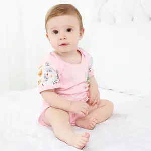 Детский белый комбинезон с блёстками из органического хлопка