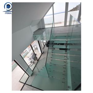 Escalier extérieur moderne en aluminium et bois, ultra-blanc, à faible teneur en fer, transparent, de haute qualité, durable et écologique, de 3 à 12 mm - Product Image 3