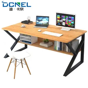 Popüler tarzı Modern yönetici ceviz rengi ahşap ev ofis masası ofis mobilyaları ofis masası