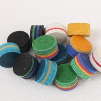 Embouts de queue de billard PT-0YZ-006 originaux de 14 mm, bleus, brodés, en peau de porc 5 couches, dureté S/M/H, accessoires