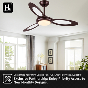 Décoration intérieure de style moderne avec ventilateur de plafond à 3 pales en ABS à télécommande et éclairage LED - Product Image 5