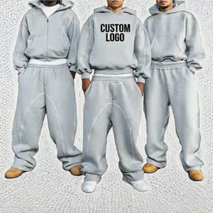 Felpe <span class=keywords><strong>Oversize</strong></span> da Uomo Deep Purple 400 Grammi, Pullover Tinta Unita con Stampa Digitale e Logo Ricamato, Prezzo Competitivo - Product Image 2