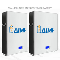 Batterie au lithium LiFePO4 rechargeable 48V 100Ah empilable, système de stockage d'énergie hybride 5KWh pour l'énergie solaire