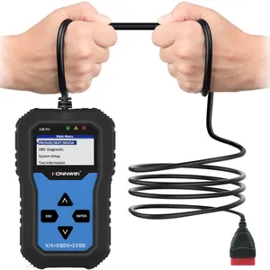 Konnwei-herramienta de diagnóstico de coche, escáner OBD2 SRS, reinicio de aceite, ABS, KW350