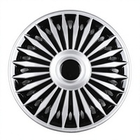 Cache-roue de 14 pouces avec finition chromée et ABS, ajustement universel pour la rénovation automobile (Modèle YL-6201)