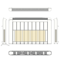 Mejor calor directo pantalla LED termostato digital programable Temporizador Semanal cuerpo de aluminio eléctrico 2000 W calentadores de habitación blanca