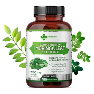 Supplement Organische Moringa Bladextract Capsule Met Moringa Olie Huidverzorgingshulpmiddelen Ondersteunen Moringa Capsules