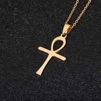 Collier Scapulaire Orthodoxe Chrétien Catholique 2026 en Acier Inoxydable Plaqué Or avec Pendentif Croix de Jésus pour Femmes et Hommes