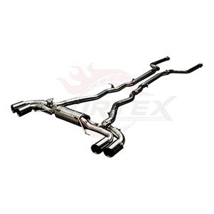 Échappement Catback Vortex en Acier Inoxydable avec Valve pour BMW M8 4.4T 2020-2025 avec Embouts Quadruples Noirs Brillants et Ensemble Sonore - Product Image 3