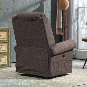 Sillón <span class=keywords><strong>de</strong></span> Masaje <span class=keywords><strong>de</strong></span> Diseño Contemporáneo con Función Extensible, <span class=keywords><strong>Control</strong></span> Remoto, Muebles <span class=keywords><strong>de</strong></span> Tela y Madera para Sala <span class=keywords><strong>de</strong></span> Estar, en Venta - Product Image 1