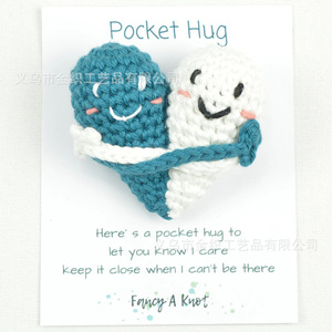 Cartes de vœux créatives en crochet faites à la main, thèmes grenouille et cœur, finies pour mariage, anniversaire, Noël, Saint-Valentin - Product Image 2