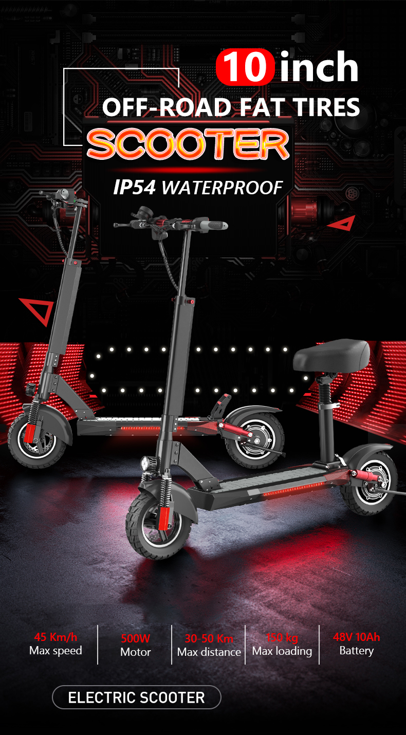 High quality iENYRID KUGOO M4 PRO 10AH 10 inch 2 Wheels 500W Electric Scooter With Seat in US Warehouse