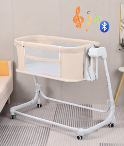 เปลเด็กพับได้อเนกประสงค์, เปลเด็กเตียงข้างเตียงเด็กทารกเปลเด็กเดินทางพร้อมเปลเด็กทารกขนาดเต็ม - Product Image 4