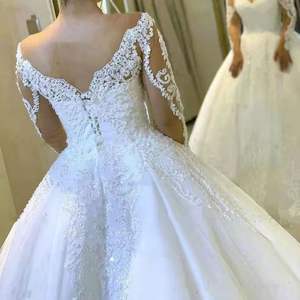 Nuevos Vestidos <span class=keywords><strong>de</strong></span> Novia <span class=keywords><strong>de</strong></span> Encaje Estilo Princesa al por Mayor Elegantes para <span class=keywords><strong>Boda</strong></span> <span class=keywords><strong>Civil</strong></span> - Product Image 3