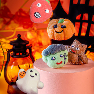 Paquete Mixto de Dulces de Halloween, Malvaviscos Multicolores para Niños, Diseños Dulces y Afrutados de Calabaza, Fantasma y Monstruo, Bolsas de 100g - Product Image 2
