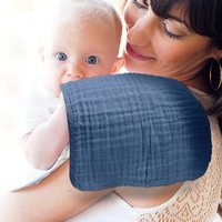 Essuie-mains en gaze de coton mousseline pour bébé Serviette de toilette pour bébé Tissu Burp