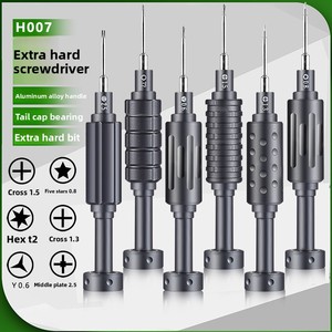 Mini <span class=keywords><strong>Destornillador</strong></span> Magnético Ultra Resistente H007 para Reparación de Android/<span class=keywords><strong>iPhone</strong></span>, Herramienta de Desmontaje de Aleación con Puntas Phillips/Plana/Torx/Hexagonales - Product Image 3