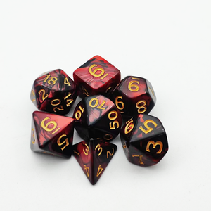 Juego de dados poliédricos de doble color personalizados al por mayor-Juego de dados poliédricos de mazmorras y dragones - Product Image 2