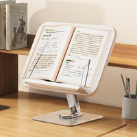 Support de lecture de bureau en chêne massif YD-10 pour livres épais et tablettes, avec pivot mécanique rotatif à 360° pour le dropshipping