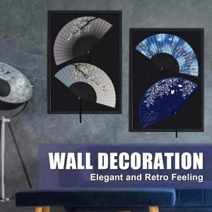 Abanicos Plegables de Seda para Mujer con Marcos de Bambú - Opción de Logotipo Personalizado para Cosplay, Bailes, Fiestas, Bodas, San Valentín y Navidad - Product Image 5