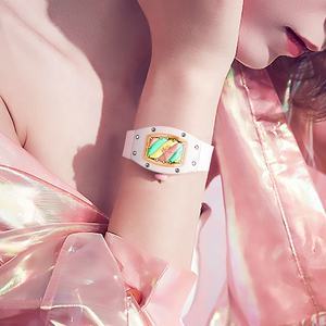 Mouvement mécanique automatique de luxe montre pour femme 41mm cadran diamètre 26mm boîtier en Fiber de carbone Tonneau Design Montre Femme pour - Product Image 2