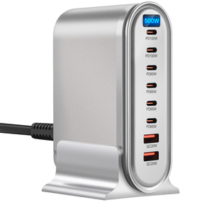 Tendance 2025 Portable multi-usages intelligent téléphone portable affichage Mobile chargeurs muraux adaptateurs 500W <span class=keywords><strong>6C</strong></span> 2A Gan pour ordinateur portable pour <span class=keywords><strong>iphone</strong></span> - Product Image 3