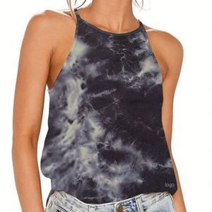 Venta al por mayor de algodón personalizado de alta calidad fresco Sexy Logo secado sin mangas transpirable poliéster gimnasio desgaste Yoga Comfort Fit camiseta sin mangas - Product Image 3