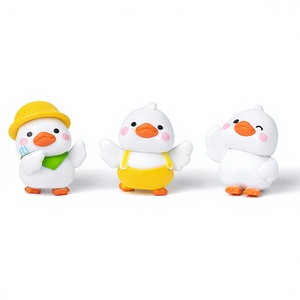 บ่อปลาจิ๋วสำหรับสวนเทพนิยาย ตุ๊กตา<span class=keywords><strong>ลูก</strong></span><span class=keywords><strong>เป็ด</strong></span>เรซิ่นน่ารัก ของเล่นเป็ดคาวาอี้สำหรับดินน้ำมันและสไลม์ ของสะสมเป็ดขี้อายแสนสุข ของเล่นในอ่างอาบน้ำ - Product Image 3