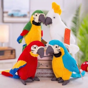 Peluche Pappagallo Macaw Fenicottero, Giocattolo da Compagnia per Bambini, Regalo in Poliestere e Cotone PP - Product Image 6