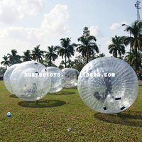 Boule de Zorb gonflable en PVC naturelle, ballon à bulles, de football, 1 à 3 m