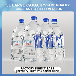 <span class=keywords><strong>Vodka</strong></span> en vrac FASTKING 5L, 40% d'<span class=keywords><strong>alcool</strong></span>, qualité supérieure, style <span class=keywords><strong>russe</strong></span>, grade A, issue du Shandong, Chine, à base d'<span class=keywords><strong>alcool</strong></span> de maïs, pour bar/fête/exportation - Product Image 6