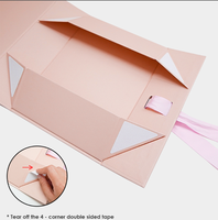 Individuell Bedruckte Starre Papierbox Kleidung Schuh Verpackung Magnet Recycelbare Faltbare Karton Schwarz Weiß Geschenkboxen