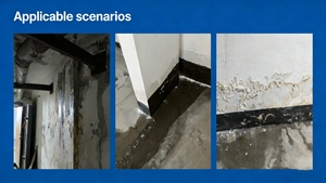 Revêtement imperméable à haute adhérence |   Contrôle de l'infiltration d'eau dans les murs de sous-sol, écologique, grande échelle, imperméabilisation spéciale, garantie 5 ans - Product Image 3