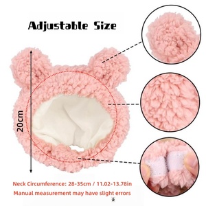 Cappello Invernale in Cotone per Animali Domestici con Orecchie da Gatto, Leone, Coniglio, Rana, Orso, Divertente Accessorio per Animali, Outfit per Influencer, Estate Primavera - Product Image 2