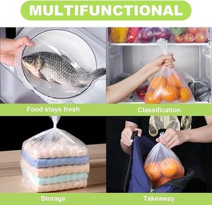 PE Food Storage <b>Bags</b> Recyclable Clear Plastic <b>Bags</b> for Fruits Vegetables & <b>Bread</b>-Customizable Size & Color - Product Image 5