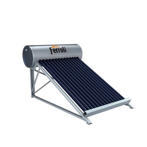 Chauffe-eau solaire Ecosun 5 en acier inoxydable à tubes sous vide à circuit fermé, capacité 200L, fournisseur OEM Vietnamien pour usage domestique - Product Image 3
