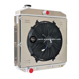 Radiatore con Serbatoio dell'Acqua in Alluminio e Copertura Ventola per <span class=keywords><strong>Ford</strong></span> Truck <span class=keywords><strong>Courier</strong></span> 1953-1956, Sistema di Raffreddamento Motore Personalizzato - Product Image 2