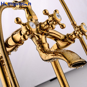 ก๊อกน้ำอ่างอาบน้ำอัตโนมัติชุดฝักบัวอาบน้ำทองเหลือง - Product Image 3