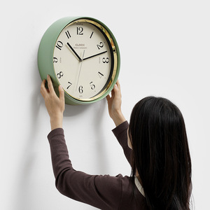 Wozoom Wall <b>Clock</b> Round <b>Battery</b> Operated Single Face For Living Room Decor - Product Image 3
